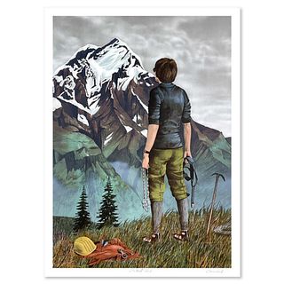 Tom Wood, "The Next Climb" Limited Edition Lithograph, Numbered and Hand Signed with Letter of Authenticity
