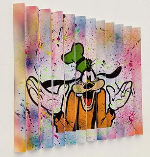 E.M. Zax- 3D uniqueÂ hand painted polymoprhÂ  "Donald / Goofy"