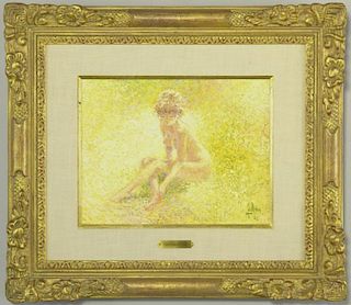 Louis Fabien Oil on Canvas Nude