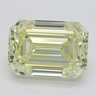10.03 ct, Natural Fancy Light Yellow Even Color, VVS1, Emerald cut Diamond (GIA Graded), Appraised Value: $543,500 