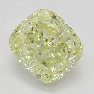 2.05 ct, Natural Fancy Yellow Even Color, VVS1, Cushion cut Diamond (GIA Graded), Appraised Value: $47,000 