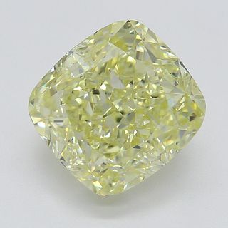 2.54 ct, Natural Fancy Yellow Even Color, IF, Cushion cut Diamond (GIA Graded), Appraised Value: $63,900 