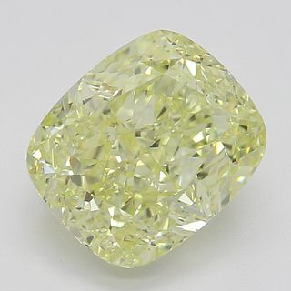 2.02 ct, Natural Fancy Yellow Even Color, VS2, Cushion cut Diamond (GIA Graded), Appraised Value: $42,800 
