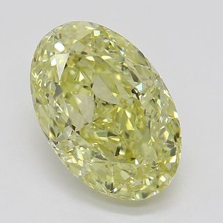 2.07 ct, Natural Fancy Yellow Even Color, VS1, Oval cut Diamond (GIA Graded), Appraised Value: $38,000 