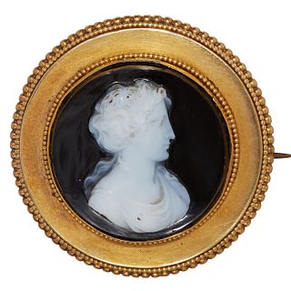 VICTORIAN MOUNTED CAMEO BROOCH