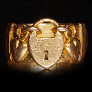 RARE CHINESE VICTORIAN LOVERS RING