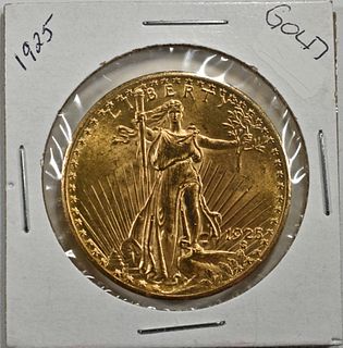 1925 $20 SAINT GAUDENS GOLD