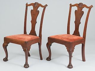Near Pair of Chippendale Philadelphia Chairs