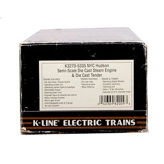 K-Line O Gauge NYC Hudson/Semi-Scale Die Cast Steam Loco&Tndr