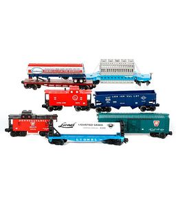7 Lionel O gauge Freight Cars