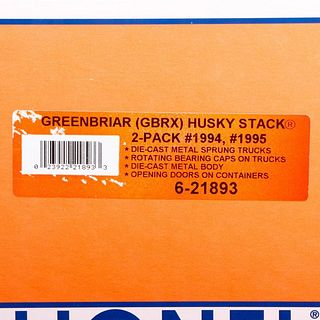 Lionel O Gauge Greenbriar Husky Stack 2-Pack