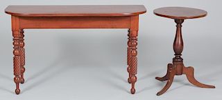 W. TN Demilune Table and Stand
