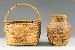 2 Native American Baskets