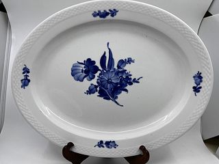 Royal Copenhagen White and blue porcelain platter 18"