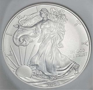 2008 American Silver Eagle NGC MS70