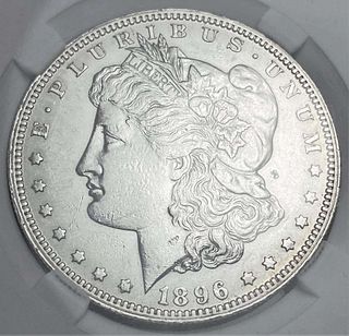 1896-O Morgan Silver Dollar MS62+