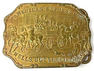"Wells, Butterfield & Co." American Express Co. Tiffany New York Belt Buckle