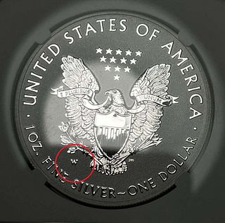 2021-W American Silver Eagle NGC Heraldic Eagle T-1 Reverse PF70 35th Anniversary Early Releases