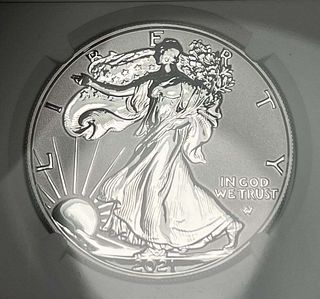 2021-S American Silver Eagle Type 2 NGC Reverse PF70 35th Anniversary
