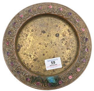 Tiffany & Co. Bronze and Enameled Plate