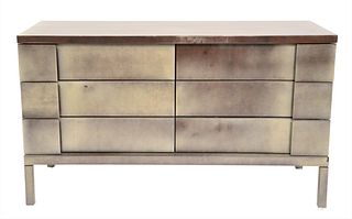 Jimeco Lacquered Goatskin Six Drawer Chest