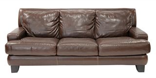 Leather Upholstered Sofa