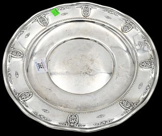 Wallace Rose Point Sterling Silver Round Tray