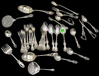 Tray Lot of Miscellaneous Silver Flatware