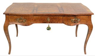 Louis XV Style Burlwood Desk