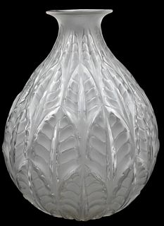 Lalique "Malesherbes" Frosted Glass Vase
