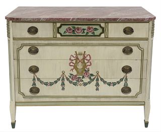 Hand Painted Four Drawer Chest