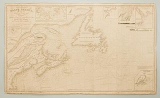 Nautical Chart: N. America inc. Boston, Nova Scotia