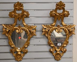 Pair of Carved and Gilt Mirrors