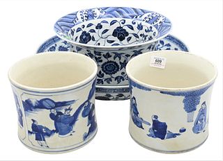 Four Blue and White Chinese Porcelain Pieces