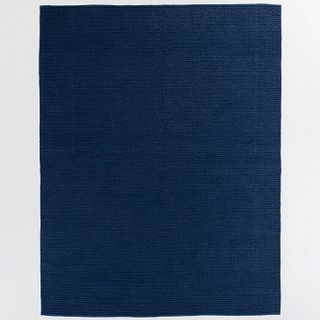 Contemporary Blue Woven Rug