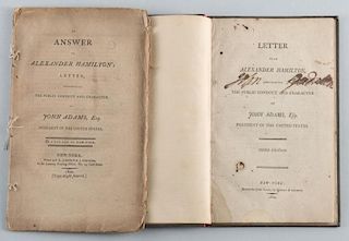 2 Pamphlets: Alexander Hamilton and John Adams