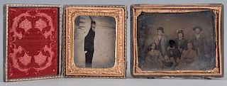 2 ambrotypes incl. post mortem