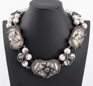 Alexis Bittar Deep Sea Theme Lucite Necklace
