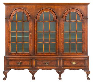 Colonial Revival Glazed Bookcase, 1900s