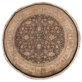 Persian Wali Woven Circular Carpet, 8'