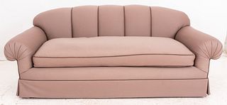 Angelo Donghia Style Channeled Sofa