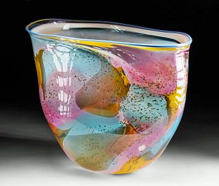 Stunning Art Glass Vessel by Brian Heritage