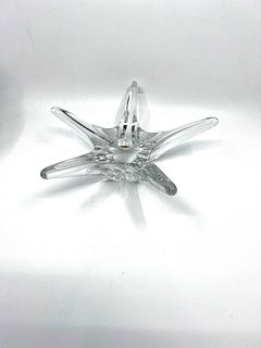 Daum  France Crystal Star Fish Candle holder