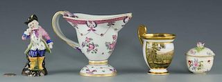 4 European Porcelain items, incl. Samson