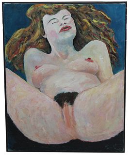 Thomas Koether (NY, FL b. 1940) "Nude Premonition"