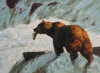Shannon Stirnweis (B. 1931) Alaska Brown Bear