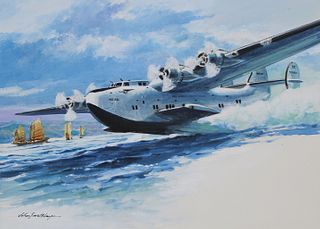 John Swatsley (B. 1937) "China Clipper Seaplane"