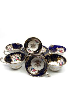 Partial Set of English porcelain cups