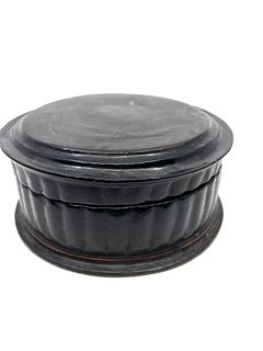 Black Lacquer box with red interior