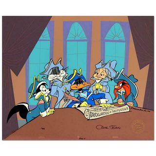 Chuck Jones (1912-2002), "Ducklaration of Independence" Limited Edition Animation Cel with Hand Painted Color, Dated (1990), Numbered and Hand Signed 